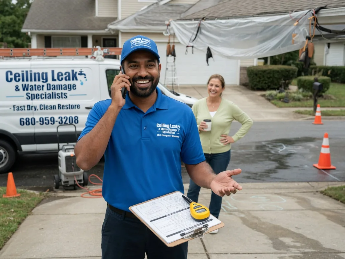 Ceiling Leak Cleanup Gibson City, IL FAQs